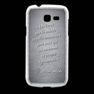 Coque Samsung Galaxy Fresh Les livres Noir Citation Oscar Wilde