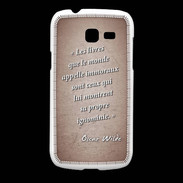 Coque Samsung Galaxy Fresh Les livres Rouge Citation Oscar Wilde
