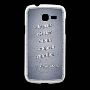 Coque Samsung Galaxy Fresh Résister Bleu Citation Oscar Wilde