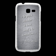 Coque Samsung Galaxy Fresh Résister Noir Citation Oscar Wilde