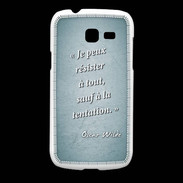 Coque Samsung Galaxy Fresh Résister Turquoise Citation Oscar Wilde