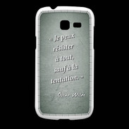 Coque Samsung Galaxy Fresh Résister Vert Citation Oscar Wilde