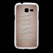 Coque Samsung Galaxy Fresh Résister Rouge Citation Oscar Wilde