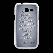 Coque Samsung Galaxy Fresh Saint pêcheur Bleu Citation Oscar Wilde
