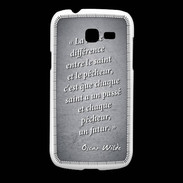 Coque Samsung Galaxy Fresh Saint pêcheur Noir Citation Oscar Wilde