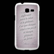Coque Samsung Galaxy Fresh Saint pêcheur Rose Citation Oscar Wilde