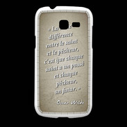 Coque Samsung Galaxy Fresh Saint pêcheur Sepia Citation Oscar Wilde