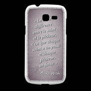 Coque Samsung Galaxy Fresh Saint pêcheur Violet Citation Oscar Wilde