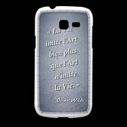 Coque Samsung Galaxy Fresh Vie art Bleu Citation Oscar Wilde
