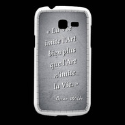 Coque Samsung Galaxy Fresh Vie art Noir Citation Oscar Wilde