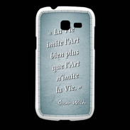 Coque Samsung Galaxy Fresh Vie art Turquoise Citation Oscar Wilde