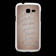Coque Samsung Galaxy Fresh Vie art Rouge Citation Oscar Wilde