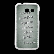 Coque Samsung Galaxy Fresh Vie art Vert Citation Oscar Wilde