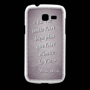 Coque Samsung Galaxy Fresh Vie art Violet Citation Oscar Wilde