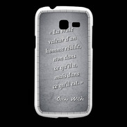 Coque Samsung Galaxy Fresh Vraie valeur Noir Citation Oscar Wilde