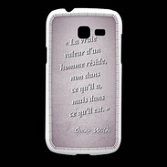 Coque Samsung Galaxy Fresh Vraie valeur Rose Citation Oscar Wilde