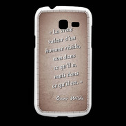 Coque Samsung Galaxy Fresh Vraie valeur Rouge Citation Oscar Wilde
