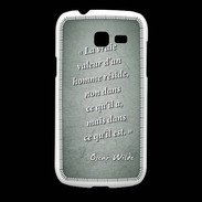 Coque Samsung Galaxy Fresh Vraie valeur Vert Citation Oscar Wilde