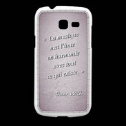 Coque Samsung Galaxy Fresh La musique Rose Citation Oscar Wilde