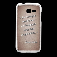 Coque Samsung Galaxy Fresh La musique Rouge Citation Oscar Wilde
