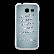 Coque Samsung Galaxy Fresh La musique Turquoise Citation Oscar Wilde
