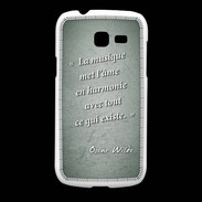 Coque Samsung Galaxy Fresh La musique Vert Citation Oscar Wilde