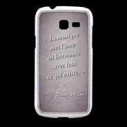 Coque Samsung Galaxy Fresh La musique Violet Citation Oscar Wilde