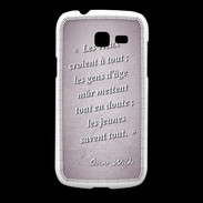 Coque Samsung Galaxy Fresh Les vieux Rose Citation Oscar Wilde