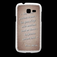 Coque Samsung Galaxy Fresh Les vieux Rouge Citation Oscar Wilde