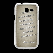 Coque Samsung Galaxy Fresh Les vieux Sepia Citation Oscar Wilde