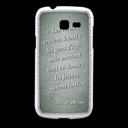 Coque Samsung Galaxy Fresh Les vieux Vert Citation Oscar Wilde