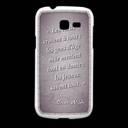 Coque Samsung Galaxy Fresh Les vieux Violet Citation Oscar Wilde