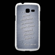 Coque Samsung Galaxy Fresh Quart d'heure Bleu Citation Oscar Wilde