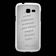 Coque Samsung Galaxy Fresh Quart d'heure Gris Citation Oscar Wilde