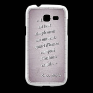 Coque Samsung Galaxy Fresh Quart d'heure Rose Citation Oscar Wilde