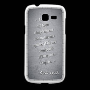 Coque Samsung Galaxy Fresh Quart d'heure Noir Citation Oscar Wilde