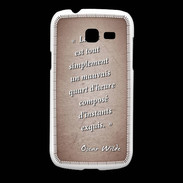 Coque Samsung Galaxy Fresh Quart d'heure Rouge Citation Oscar Wilde