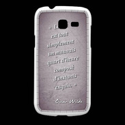 Coque Samsung Galaxy Fresh Quart d'heure Violet Citation Oscar Wilde