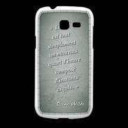 Coque Samsung Galaxy Fresh Quart d'heure vert Citation Oscar Wilde