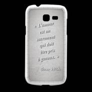 Coque Samsung Galaxy Fresh Sacrement amour Gris Citation Oscar Wilde