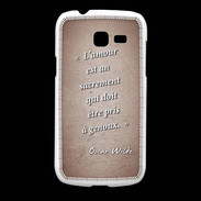Coque Samsung Galaxy Fresh Sacrement amour Rouge Citation Oscar Wilde