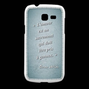 Coque Samsung Galaxy Fresh Sacrement amour Turquoise Citation Oscar Wilde
