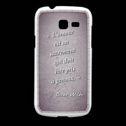 Coque Samsung Galaxy Fresh Sacrement amour Violet Citation Oscar Wilde
