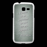 Coque Samsung Galaxy Fresh Sacrement amour Vert Citation Oscar Wilde