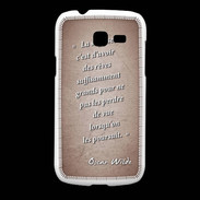 Coque Samsung Galaxy Fresh Sagesse rêves Rouge Citation Oscar Wilde