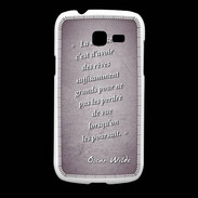 Coque Samsung Galaxy Fresh Sagesse rêves Violet Citation Oscar Wilde