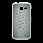 Coque Samsung Galaxy Fresh Sincérité fatale Vert Citation Oscar Wilde