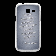 Coque Samsung Galaxy Fresh Spectateur Bleu Citation Oscar Wilde
