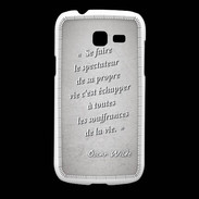 Coque Samsung Galaxy Fresh Spectateur Gris Citation Oscar Wilde