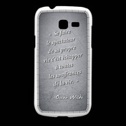 Coque Samsung Galaxy Fresh Spectateur Noir Citation Oscar Wilde